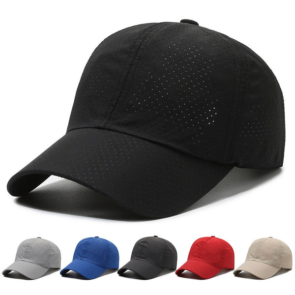 Quick-drying hat summer thin breathable cap men's sports baseball cap casual versatile sunscreen visor women