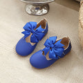 spring/autumn korean style girls' big bow princess shoes, wavy edge soft sole baby first walker leather shoes, multiple colors