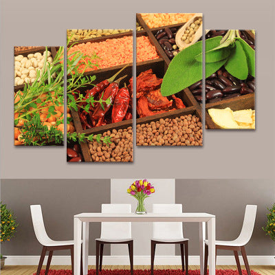 Hotel decorative painting hot pot restaurant box hanging painting creative restaurant barbecue shop seasoning wall background mural