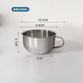 Baby small water cup 304 food grade stainless steel wide mouth small tea cup coffee cup portable lightweight open drinking cup