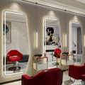 Hairdressing shop perm and dyeing mirror table hair salon special hair salon popular single-sided wall-mounted hair cutting mirror trendy shop special-shaped mirror