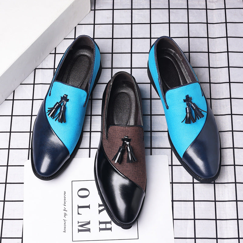 2024 new men's leather dress shoes - business formal, plus size, slip-on, trendy casual, korean style, versatile, british fashion