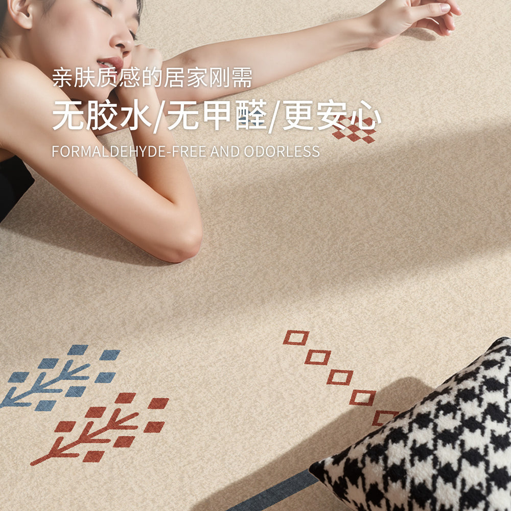 Carpet living room dopamine american retro medieval style no-wash and wipeable sofa floor mat waterproof anti-fouling bedroom carpet