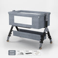Baby crib convertible bed mobile foldable multifunctional cradle newborn bedside bed cross-border hot-selling baby bed
