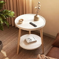 Scandinavianaccessible luxury small apartment side table casual modern for home round double layer side table coffee table small table sofa coffee table