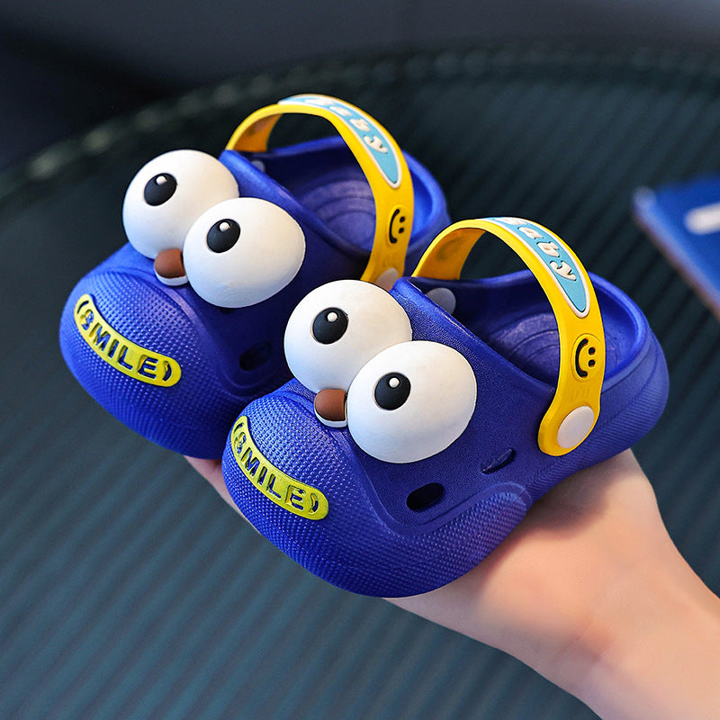 Kids' clogs: summer indoor anti-slip cartoon sandals for girls and boys - perfect for first steps, toddlers, and outdoor beach wear