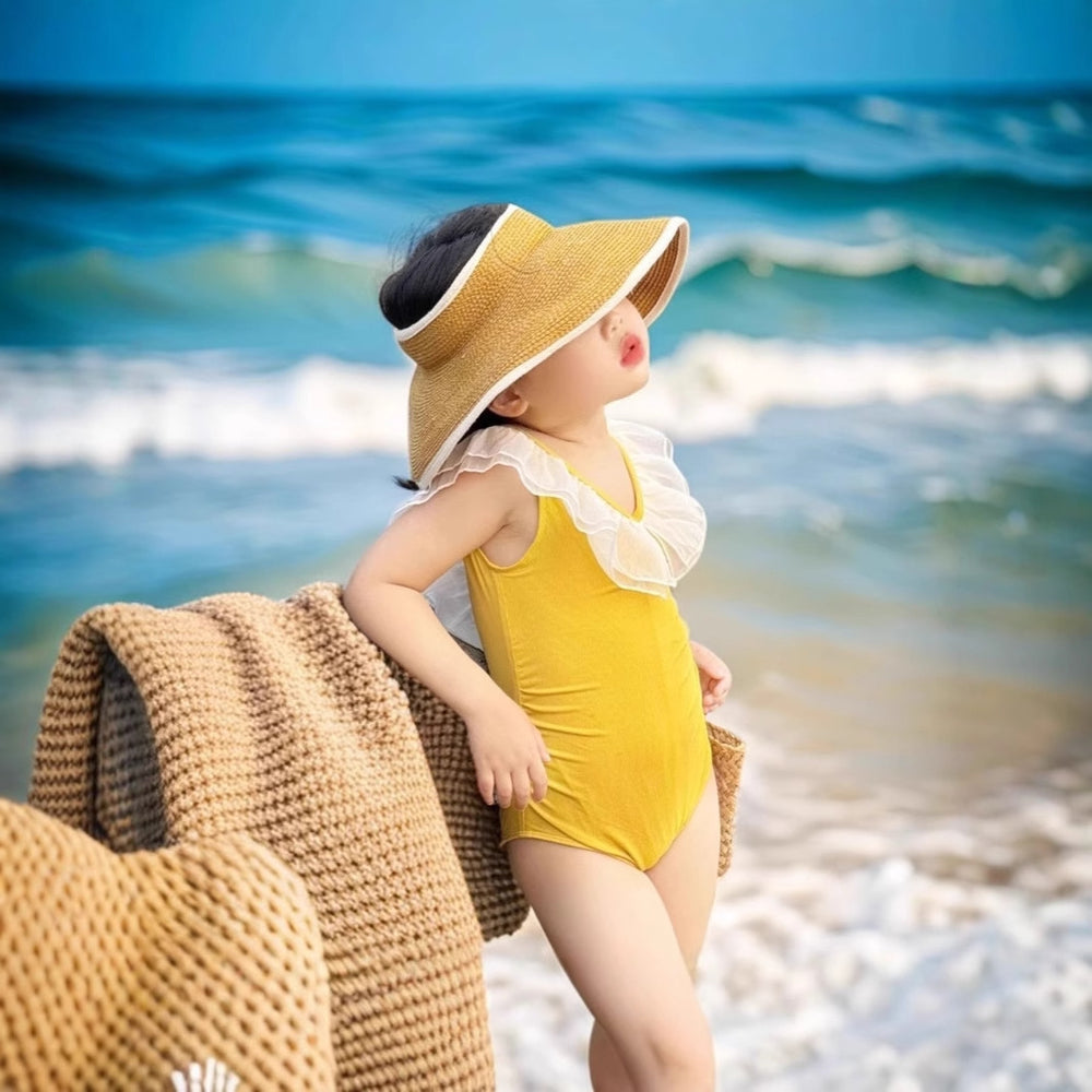 Baby girl swimsuit, cute girl swimsuit, swimsuit, swimsuit, western style infant new arrival princess kids popular