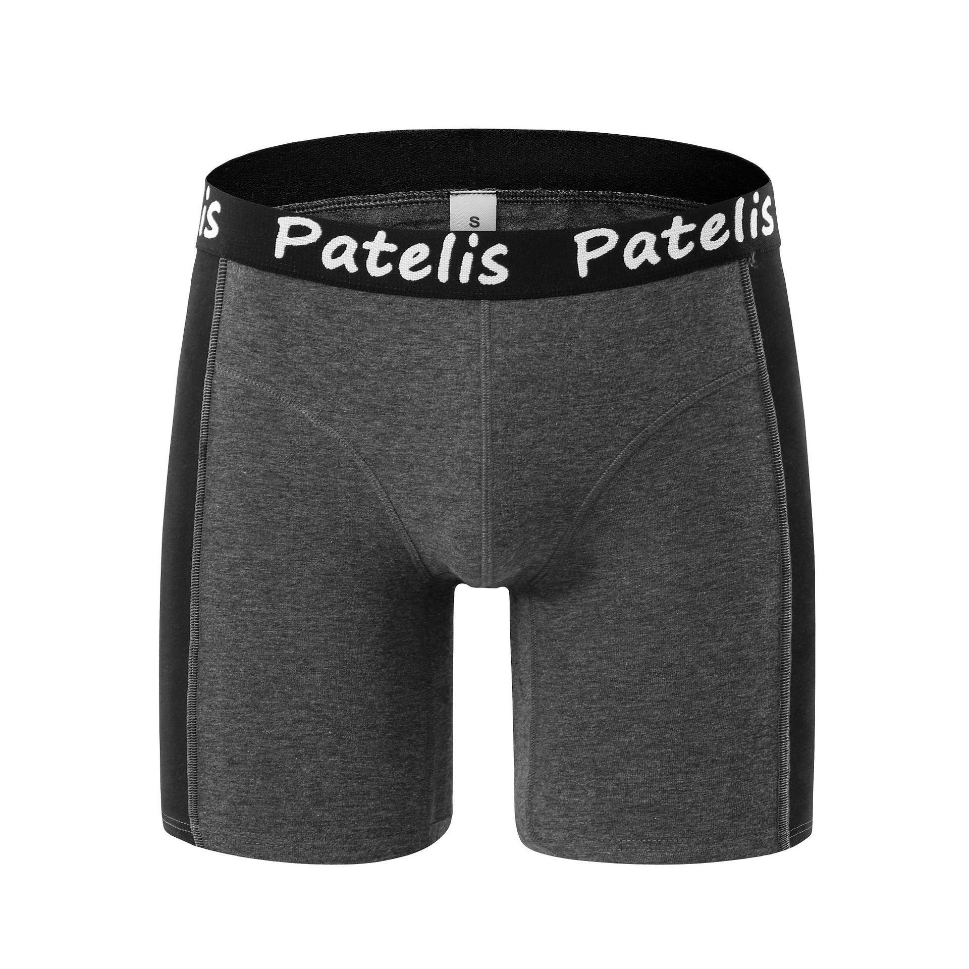 Men's large-size underwear long-leg boxers large-size cotton underwear contrasting color breathable boxers