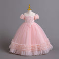 Ready-to-ship new girls' flower girl princess dress, tutu wedding dress, children's formal gown, piano recital dress, kids' dress