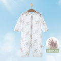 Baby summer romper infant clothes baby home air conditioning suit 0-1 year old newborn long sleeve onesie crawling suit