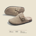 birkenstock slippers toe-cap half-slippers 2024 new spring and summer women's shoes one-leg retro water pine outwearfashion