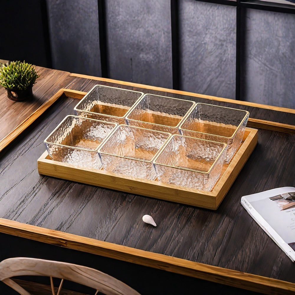 Plastic fruit plate divided fruit plate commercial club hotel foot bath bar thickened and resistant to falling snacks dried fruit snack plate