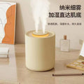 Small humidifier for home bedroom, high mist output, rechargeable dual-spray humidifier, office hydration, aromatherapy compatible
