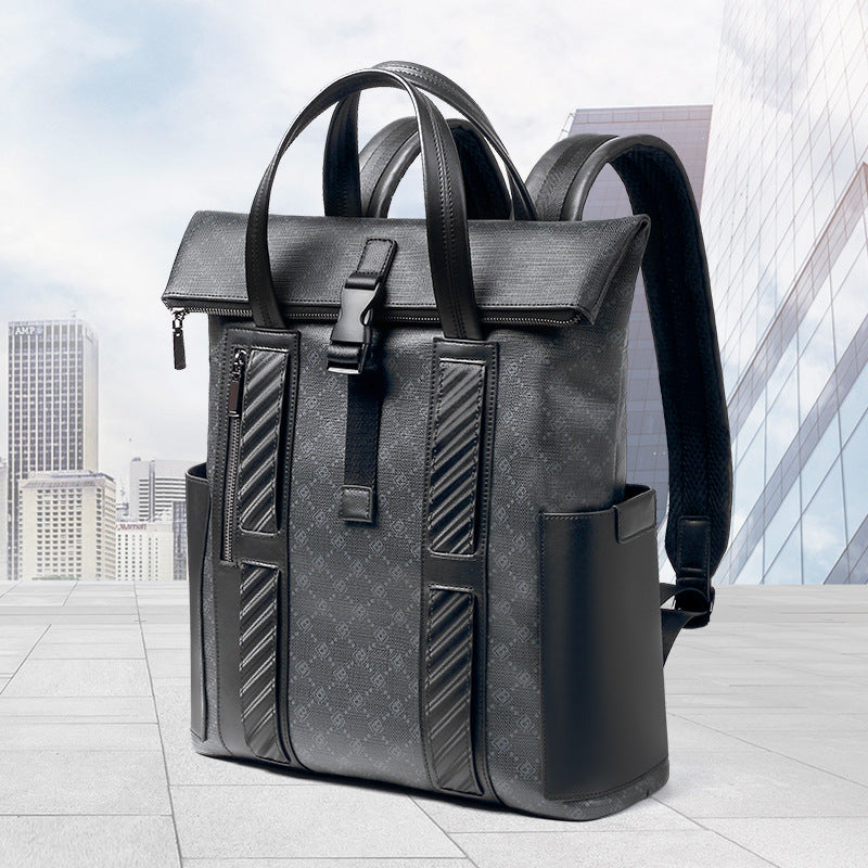 New men's lightweight backpack men's fashion printed backpack large capacity 15.6 inch computer men's bag