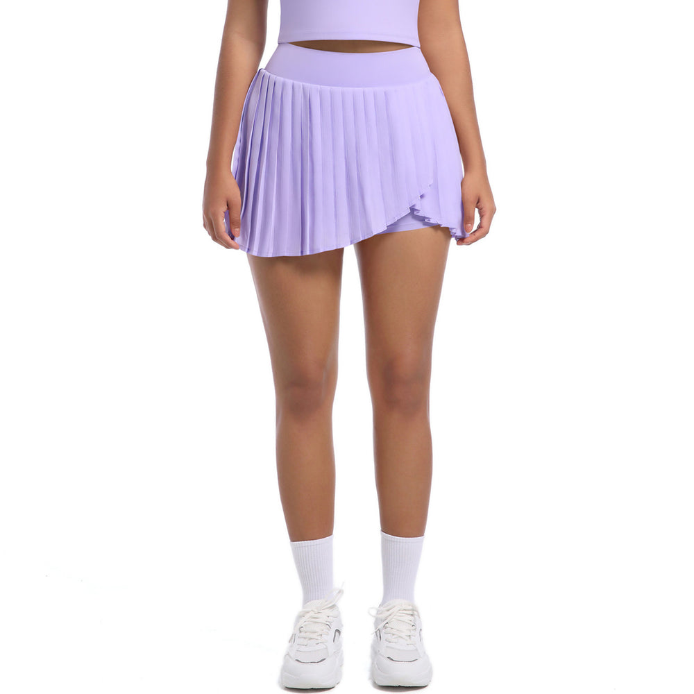 new arrivalfashion tennis skirt pleated skirt yoga fitness skirt fashion tape quick-drying skirt skirt yoga wear