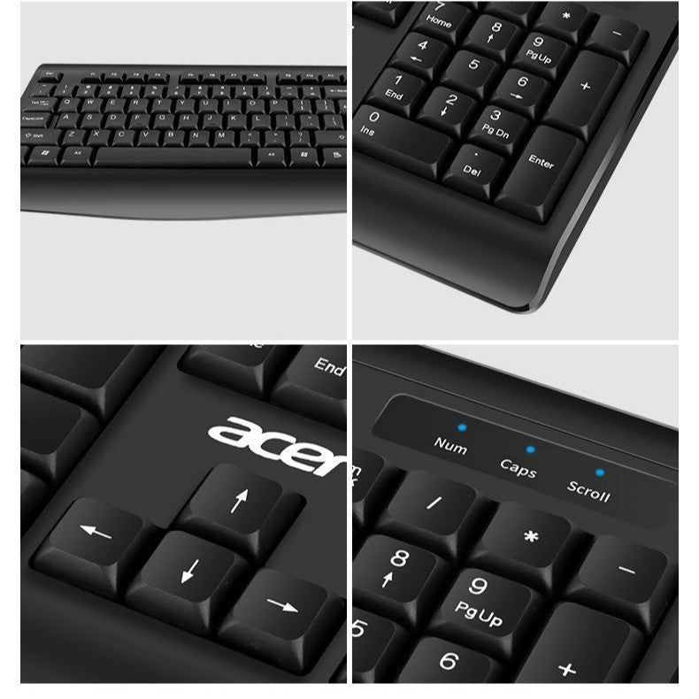 Acer okb960 wired office keyboard - laptop, desktop, and business keyboard for home and office use