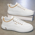 Men's shoes: 2025 spring collection - breathable white sneakers, athletic casual skate shoes, trendy ins style, student footwear