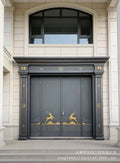 Zinc alloy door casual rural self-built house villa door grade a double door entrance door anti-theft door cast aluminum door