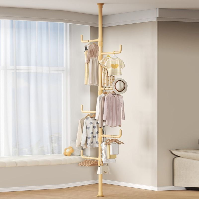 Tianlizi indoor punch-free retractable for home bedroom clothes hanger entrance floor-standing multi-functional clothes hanger
