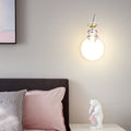 Wall lamp bedroom bedside wall lamp creative casual modern kids room moon astronaut living room popular wall lamp