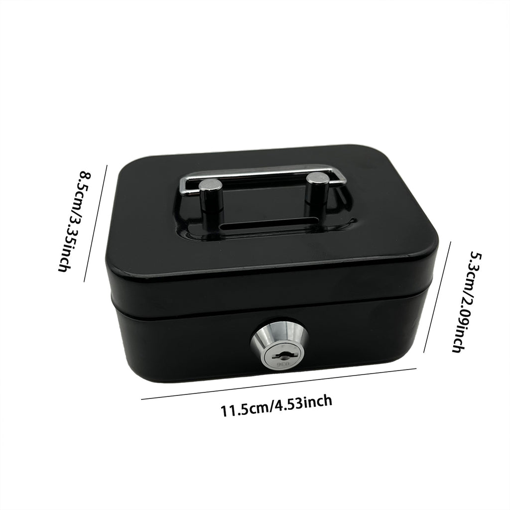New  creative portable piggy bank storage box small with key storage box change box with lock piggy bank
