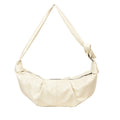 Retro pleated dumpling bag korean niche style oil wax leather satchel bag new arrival hot selling women's bag shoulder underarm bag