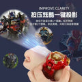 Kids' electronic watch projector transforming toy watch - creative gift for elementary school students - robot educational luminous watch