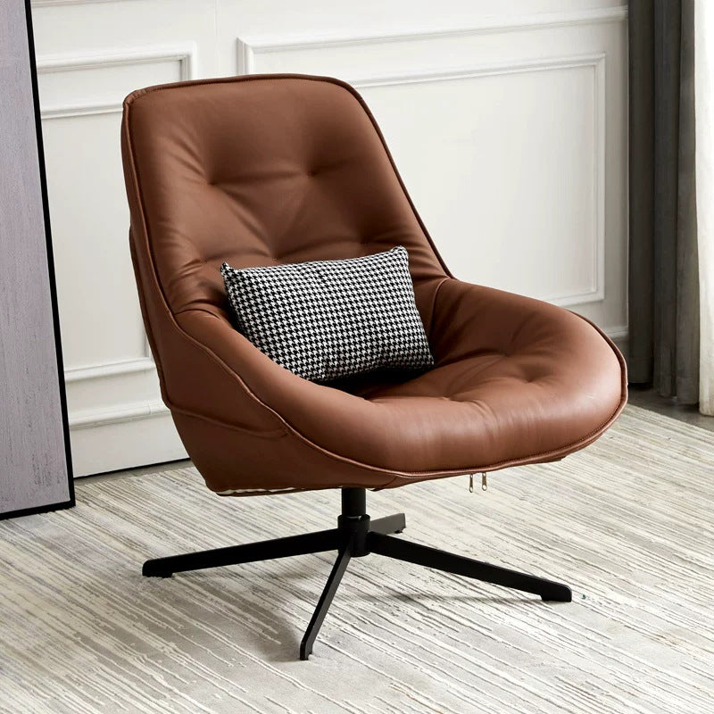 Luxury scandinavian swivel chair - perfect for balconies, living rooms, bedrooms, gaming, indoor & outdoor relaxation - lazy sofa with rotating reclining function
