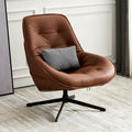 Luxury scandinavian swivel chair - perfect for balconies, living rooms, bedrooms, gaming, indoor & outdoor relaxation - lazy sofa with rotating reclining function