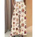 Shipped to europe and the us: -style, flowy, slimming wide-leg pants with a casual floral print, perfect for independent cross-border e-commerce stores
