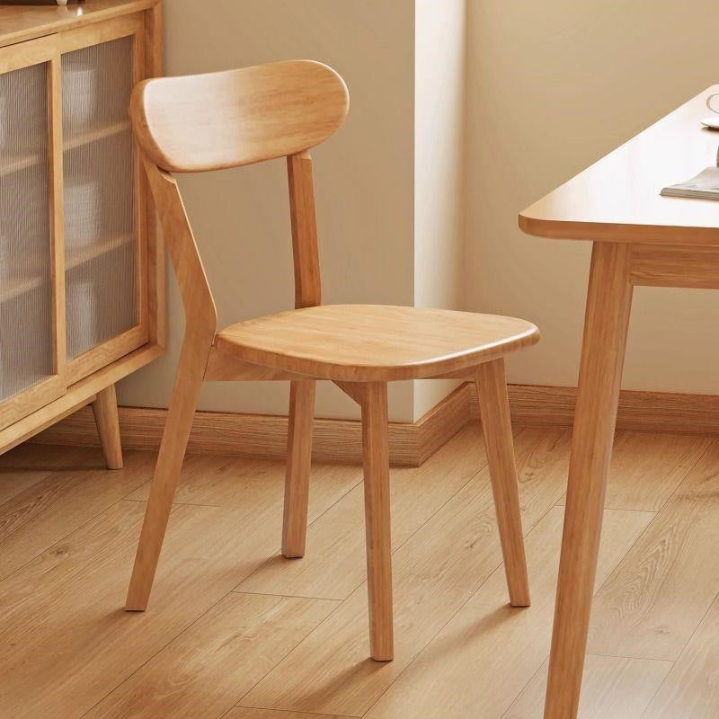 Solid wood dining chair - minimalist modern style - dining table and chair set - solid wood chair - simple home stool - dining backrest chair - louis style