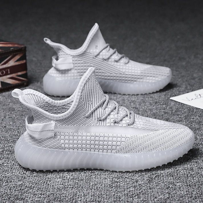 2025 winter new men's mesh canvas sneakers - trendy, versatile, casual korean style, athletic skate shoes, cloth shoes