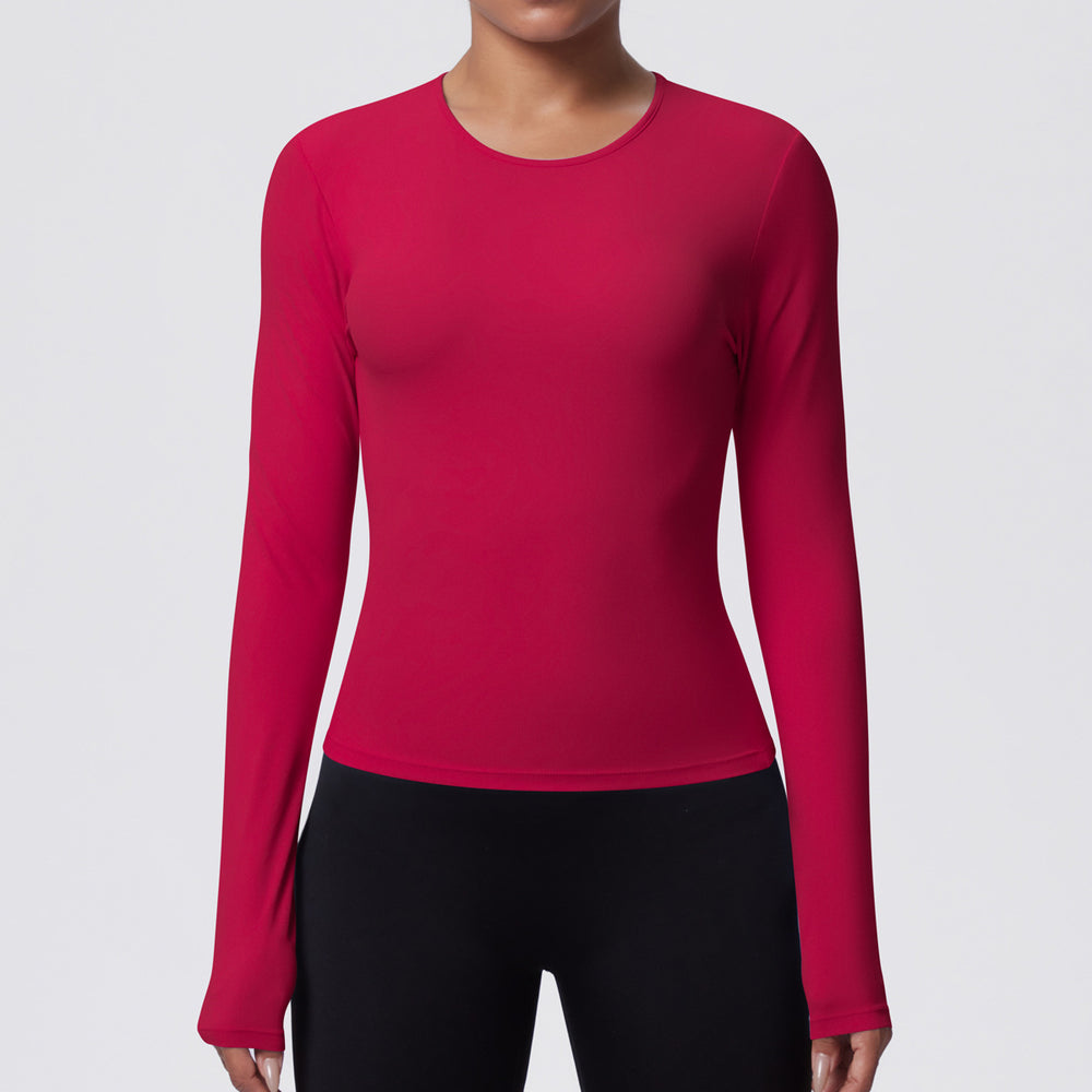 New casual sporty t-shirt - slim fit, quick-dry, breathable yoga top for women - perfect for running, training, and fitness