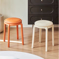 Scandinavian plastic thickenedfor home stackable stool adult bench round stool commercial chair spare dining table stool high stool