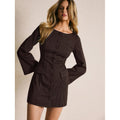 fashion  autumn new arrivalretrofrenchstripesfashionelegantsilmelegancedress