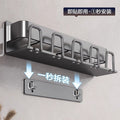 Electric tooth cup toothpaste toothbrush shelf storage rack for homesuit punch-free bathroom bathroom mouthwash cup wall hanging