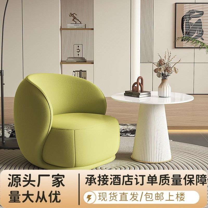 Balcony casual table and chair single sofa modern casual lazy casual chair creative designer reception negotiation combination