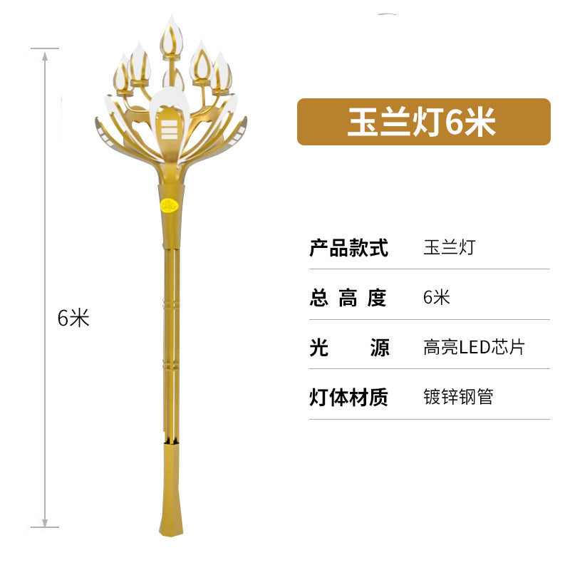 Zhonghua lamp led municipal road lighting landscape street light 10m 12m city square city electricity magnolia lamp manufacturer