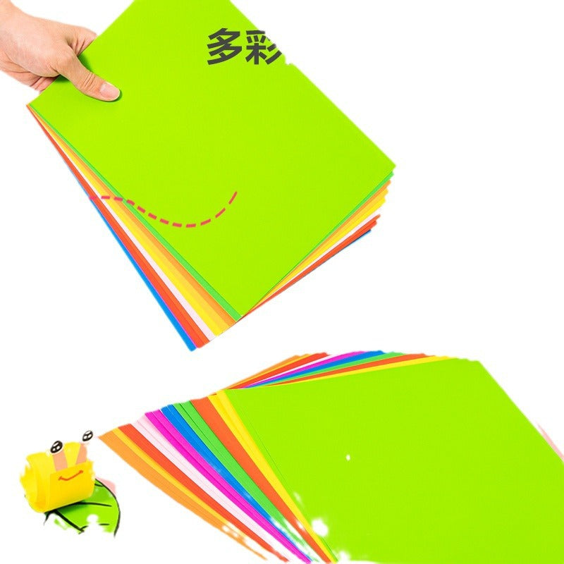 Deli YC325 cardboard A4 primary school children DIY handmade paper origami paper-cut painting colored paper cardboard