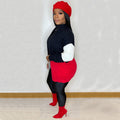 European and american cross-border women's clothing:  &  street style color block knit cardigan long sleeve sweater jacket