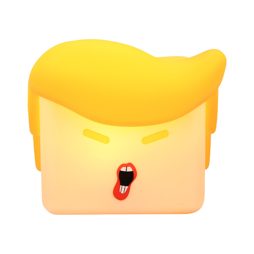 Creative silicone pat light, night light USB charging, bedroom with sleep for 30 minutes, timed soft light, eye protection night light