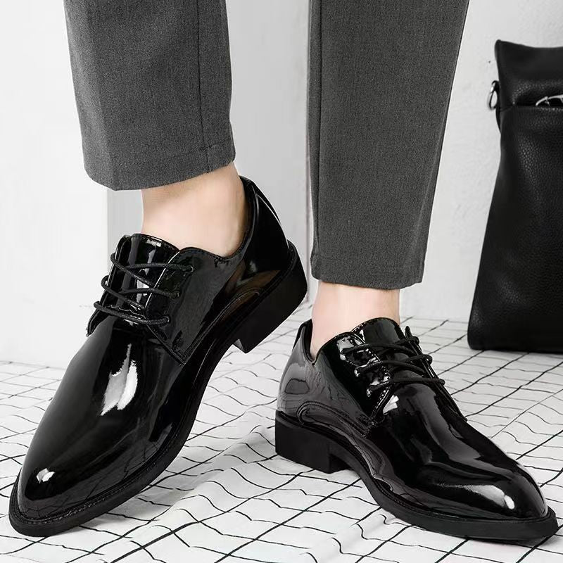 Men's leather shoes - soft leather, soft sole - business casual, work, security, dad shoes - wholesale & dropshipping available