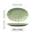 12inch fish plate-green