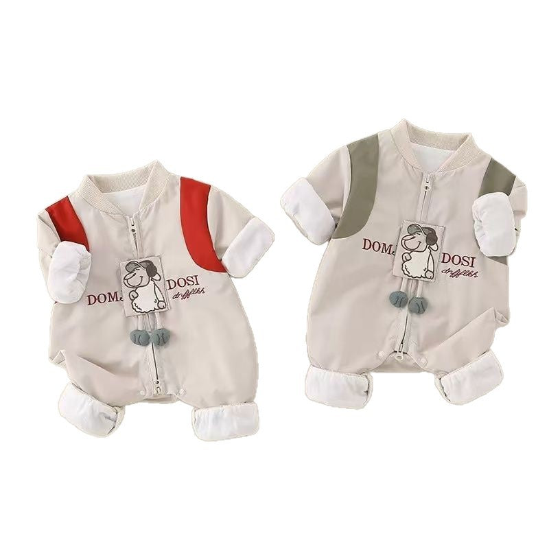 Autumn baby onesie, spring and autumn baby clothes, romper, windbreaker, spring and autumn jacket, outdoor outfit, stylish baby clothes