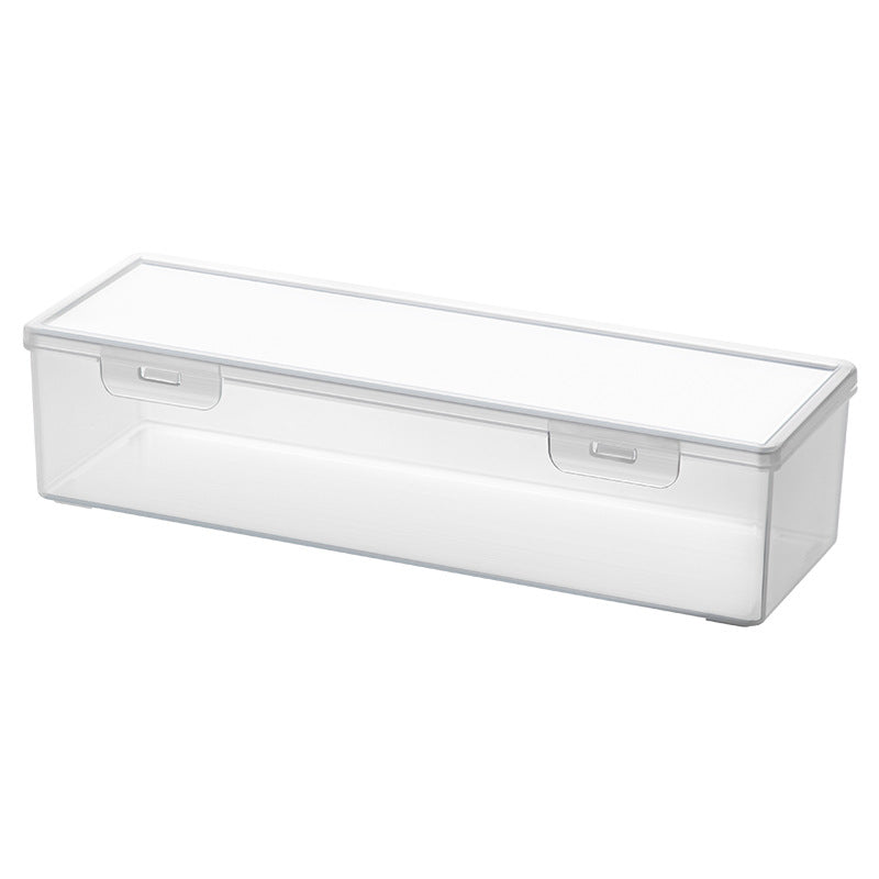 Transparent building block storage box Large capacity drawer Desktop Lego storage box with lid Plastic children's toy storage box