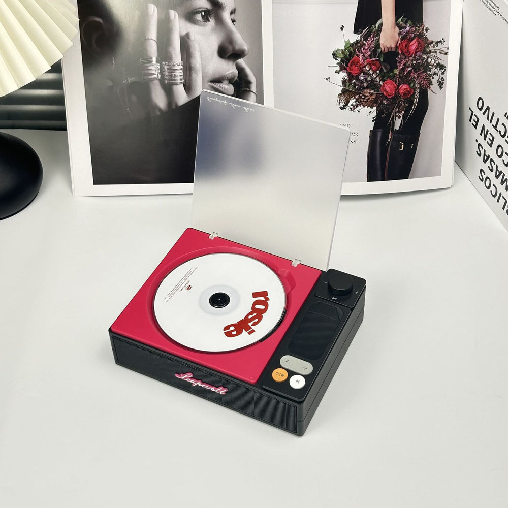 Bayin box 2025 cd player retro usb all-in-one speaker album disc music player two-way bluetooth