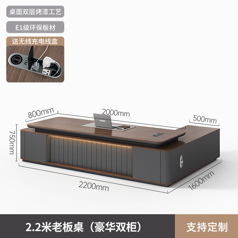 Saint li accessible luxury boss president manager supervisor desk executive desk casual modern thickened paint office desk chair