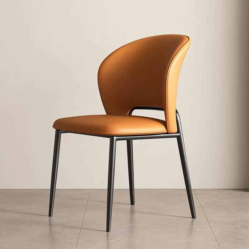 Customized dining chair Club restaurant Hotel cafe Living room Household Italian light luxury dining chair Leisure dining chair customization