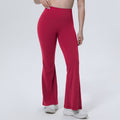 New barely-there high-waisted yoga pants: tummy control, butt lift, wide leg flare leggings for outdoor running, fitness, and sports - women's yoga apparel