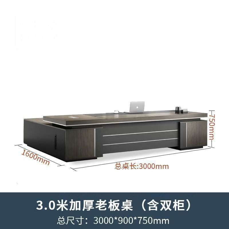 Saint li office desk - luxe executive office set: modern minimalist manager desk and chair combination - cross-border e-commerce